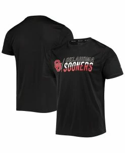 Champion Men's Black Oklahoma Sooners Slash Stack T-shirt