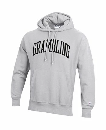 Champion Men's Gray Grambling Tigers Tall Arch Pullover Hoodie - Image 3