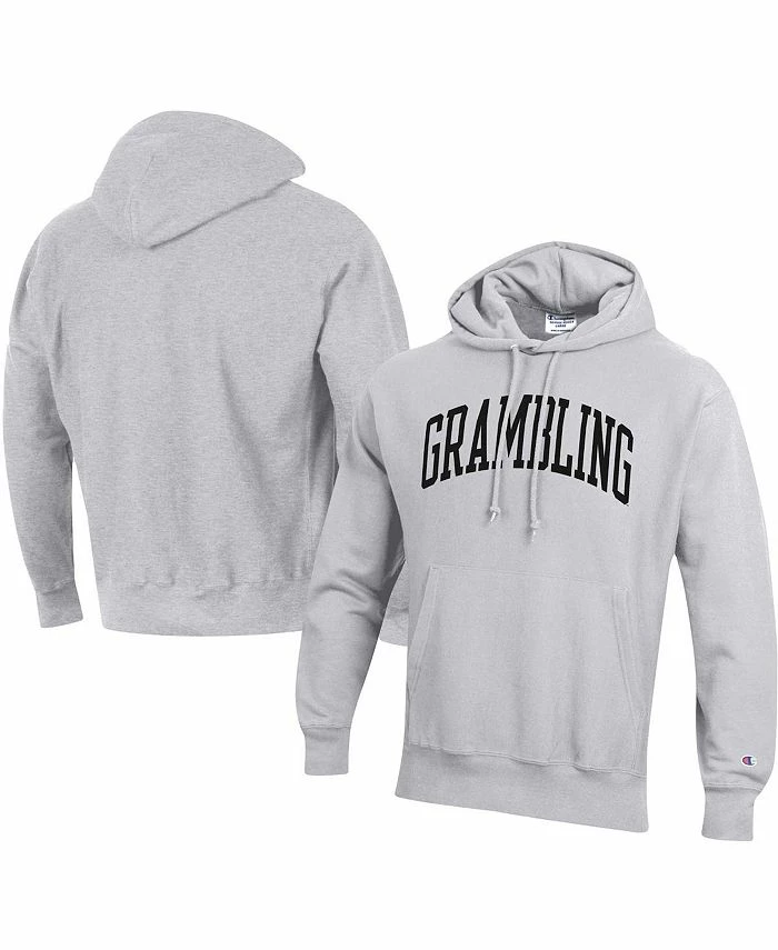 Champion Men's Gray Grambling Tigers Tall Arch Pullover Hoodie