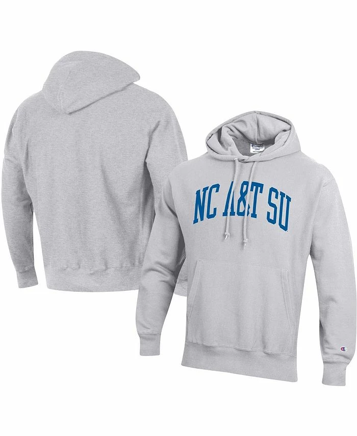 Champion Men's Gray North Carolina A&T Aggies Tall Arch Pullover Hoodie