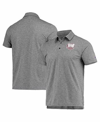Champion Men's Charcoal Texas A&M Aggies Micro Mesh Polo Shirt - Image 2
