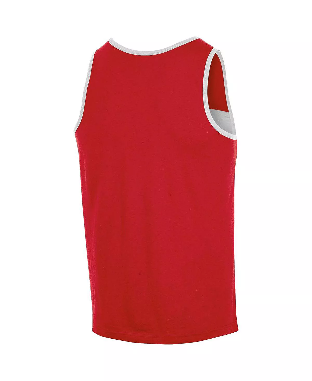 Champion Men's Red Wisconsin Badgers Colorblock Tank Top - Image 4