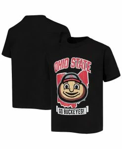 Champion Boys Youth Black Ohio State Buckeyes Strong Mascot T-shirt