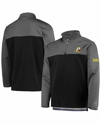 Champion Men's Black Oregon Ducks Gameday Quarter-Zip Jacket - Image 2