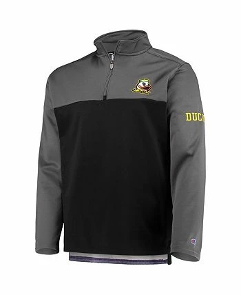 Champion Men's Black Oregon Ducks Gameday Quarter-Zip Jacket - Image 3