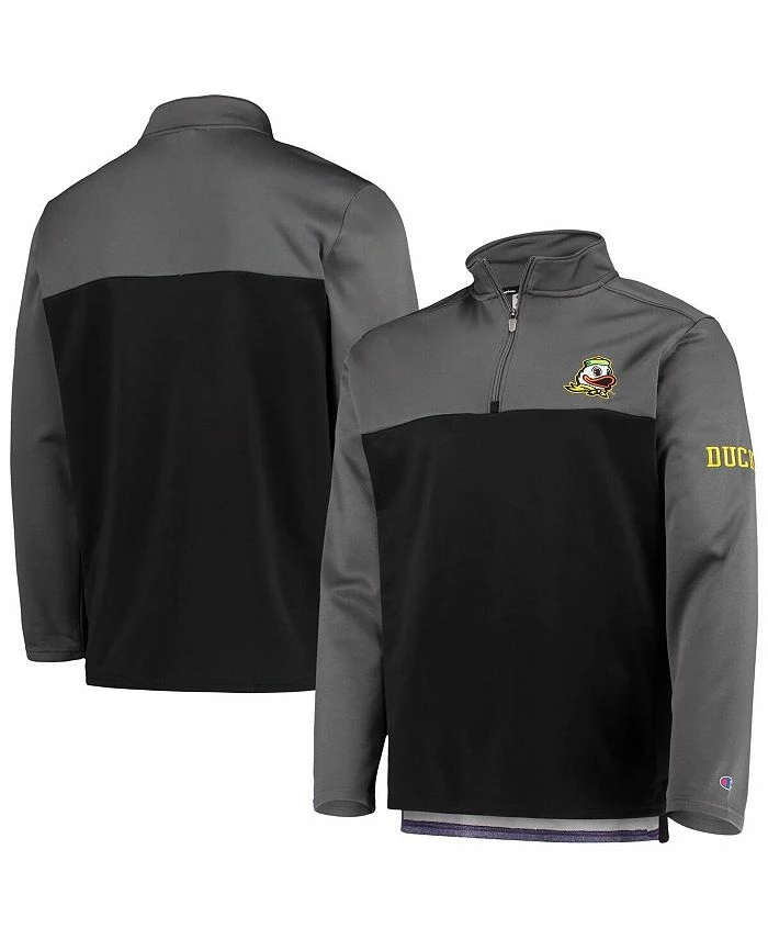 Champion Men's Black Oregon Ducks Gameday Quarter-Zip Jacket