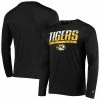 Champion Men's Black Missouri Tigers Wordmark Slash Long Sleeve T-shirt