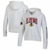 Champion Women's Heathered Gray Chicago Blackhawks Reverse Weave Pullover Hoodie