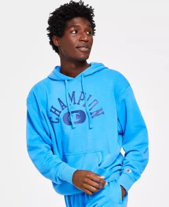 Champion Men's Vintage Wash Varsity Hoodie