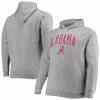 Champion Men's Heather Gray Alabama Crimson Tide Big And Tall Arch Over Logo Powerblend Pullover Hoodie