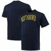 Champion Men's Navy West Virginia Mountaineers Big And Tall Arch Team Logo T-shirt