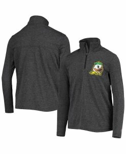 Champion Youth Boys Heathered Black Oregon Ducks Field Day Quarter-Zip Jacket