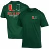 Champion Men's Green Miami Hurricanes Stack 2-Hit T-shirt