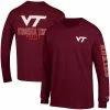 Champion Men's Maroon Virginia Tech Hokies Team Stack Long Sleeve T-shirt