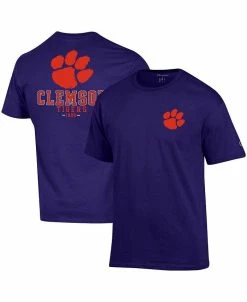 Champion Men's Purple Clemson Tigers Stack 2-Hit T-shirt