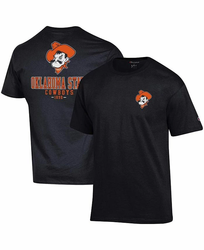 Champion Men's Black Oklahoma State Cowboys Stack 2-Hit T-shirt