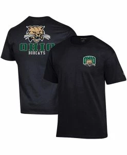 Champion Men's Black Ohio Bobcats Stack 2-Hit T-shirt