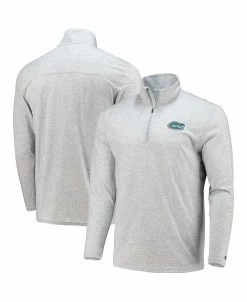 Champion Men's Heathered Gray Florida Gators Field Day Team Quarter-Zip Jacket