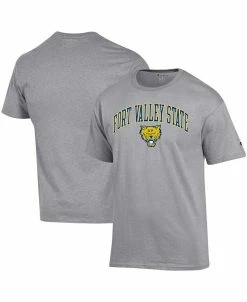 Champion Men's Gray Fort Valley State Wildcats Arch Over Logo T-shirt