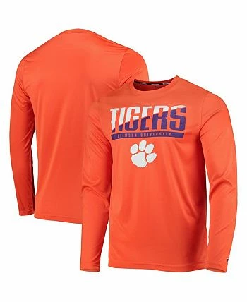 Champion Men's Orange Clemson Tigers Wordmark Slash Long Sleeve T-shirt - Image 2