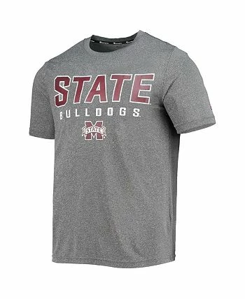 Champion Men's Gray Mississippi State Bulldogs Stack T-shirt - Image 3