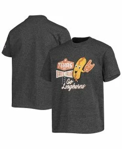 Champion Boys Youth Heathered Gray Texas Longhorns Red River Showdown Vintage-Like Fair T-shirt