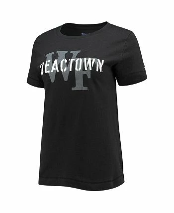 Champion Women's Black Wake Forest Demon Deacons Deactown Wordmark T-shirt - Image 2