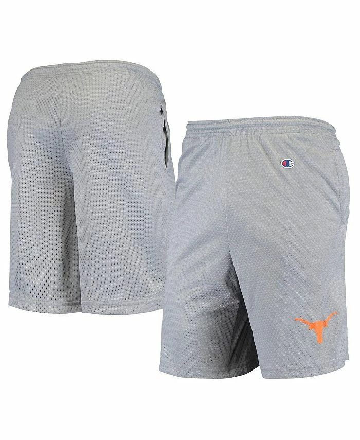 Champion Men's Gray Texas Longhorns Mesh Shorts