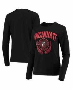 Champion Women's Black Cincinnati Bearcats University Laurels Long Sleeve T-shirt