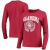 Champion Women's Crimson Oklahoma Sooners University Laurels Long Sleeve T-shirt
