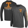 Champion Men's Heathered Gray Tennessee Volunteers Team Stack Long Sleeve T-shirt