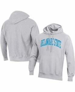 Champion Men's Gray Delaware State Hornets Tall Arch Pullover Hoodie