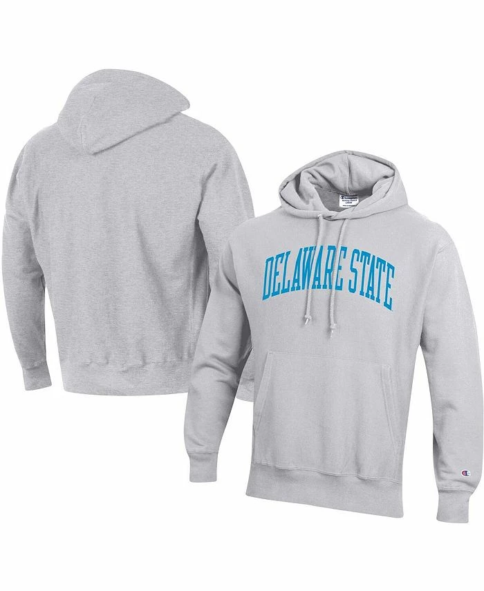 Champion Men's Gray Delaware State Hornets Tall Arch Pullover Hoodie