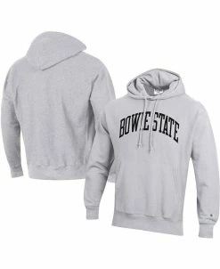 Champion Men's Gray Bowie State Bulldogs Tall Arch Pullover Hoodie