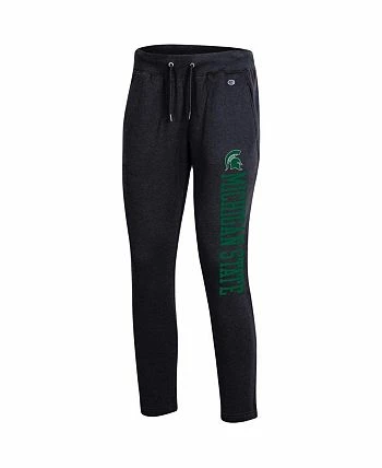 Champion Women's Heathered Black Michigan State Spartans 2.0 Fleece Pants - Image 3