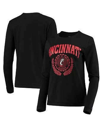 Champion Women's Black Cincinnati Bearcats University Laurels Long Sleeve T-shirt - Image 2