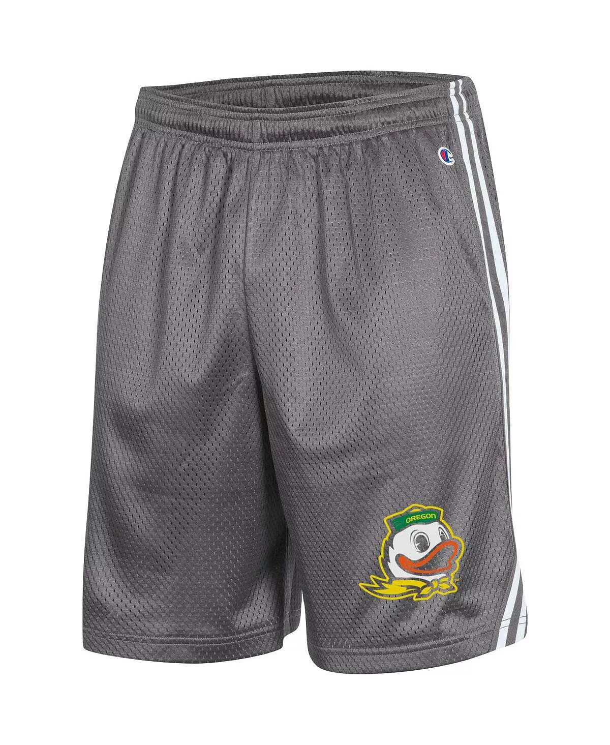 Champion Men's Gray Oregon Ducks Team Lacrosse Shorts - Image 4