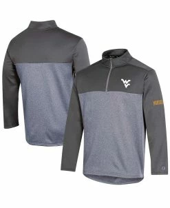 Champion Men's Navy West Virginia Mountaineers Gameday Quarter-Zip Jacket