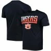 Champion Men's Navy Auburn Tigers Wordmark Slash T-shirt