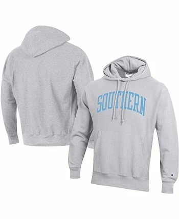 Champion Men's Gray Southern University Jaguars Tall Arch Pullover Hoodie - Image 2