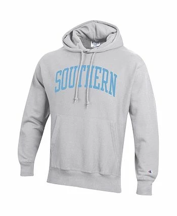 Champion Men's Gray Southern University Jaguars Tall Arch Pullover Hoodie - Image 3
