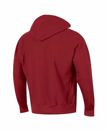 Champion Men's Crimson Tuskegee Golden Tigers Tall Arch Pullover Hoodie - Image 3