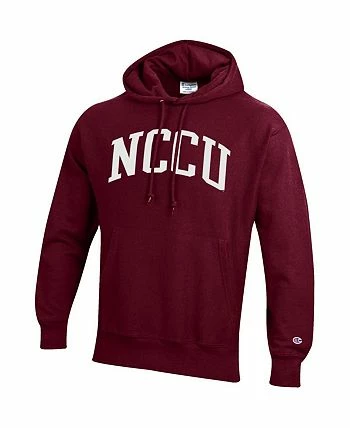 Champion Men's Maroon North Carolina Central Eagles Tall Arch Pullover Hoodie - Image 3