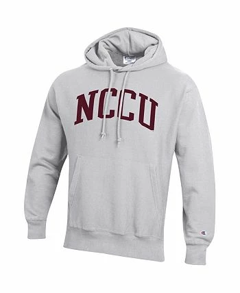 Champion Men's Gray North Carolina Central Eagles Tall Arch Pullover Hoodie - Image 3