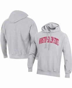 Champion Men's Gray Winston-Salem State Rams Tall Arch Pullover Hoodie