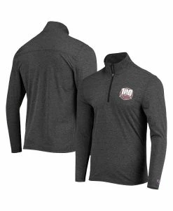Champion Men's Heathered Black Texas A&M Aggies 12th Man Centennial Field Day Quarter-Zip Jacket