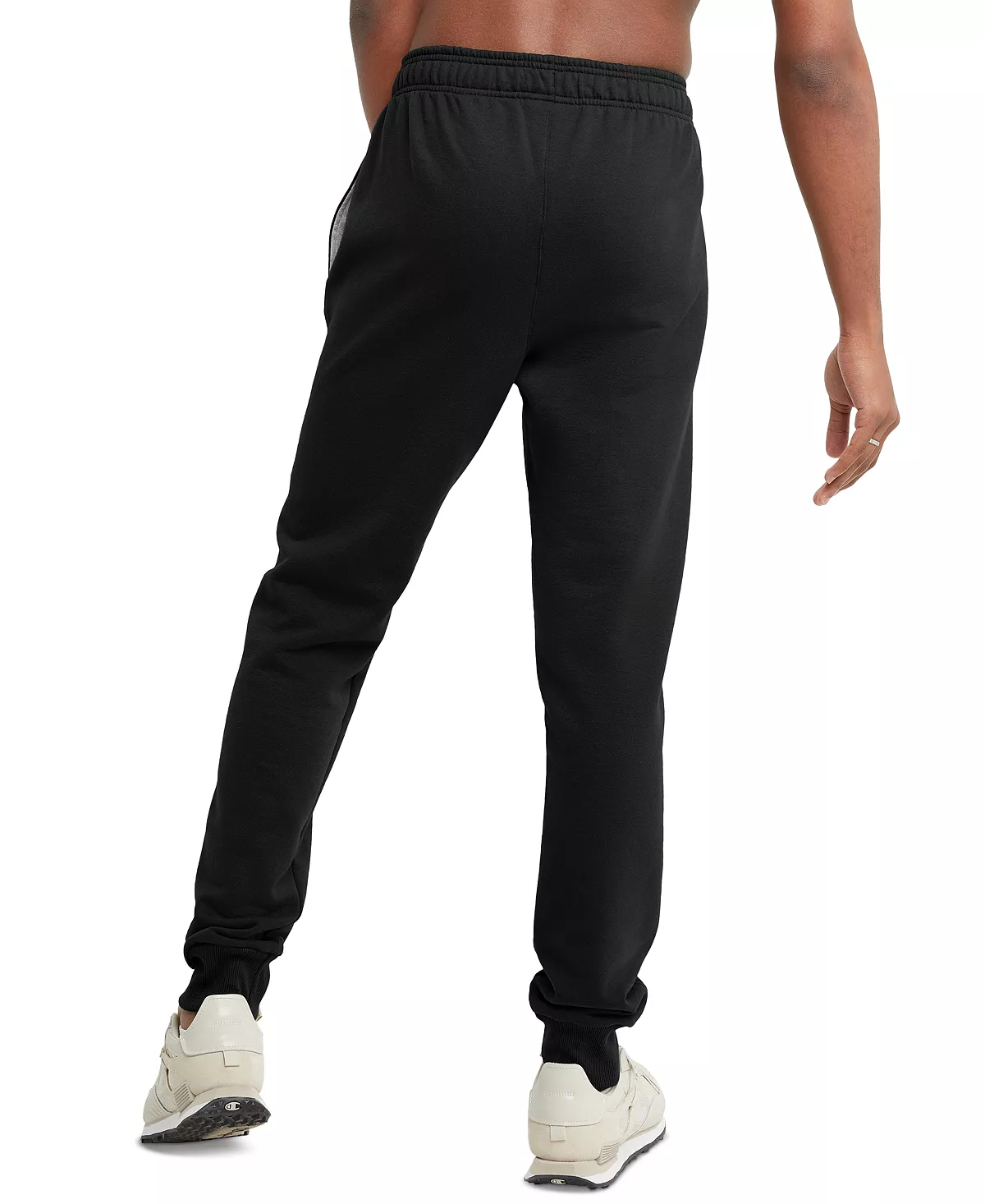 Champion Men's Powerblend Standard-Fit Logo-Print Fleece Joggers - Image 2