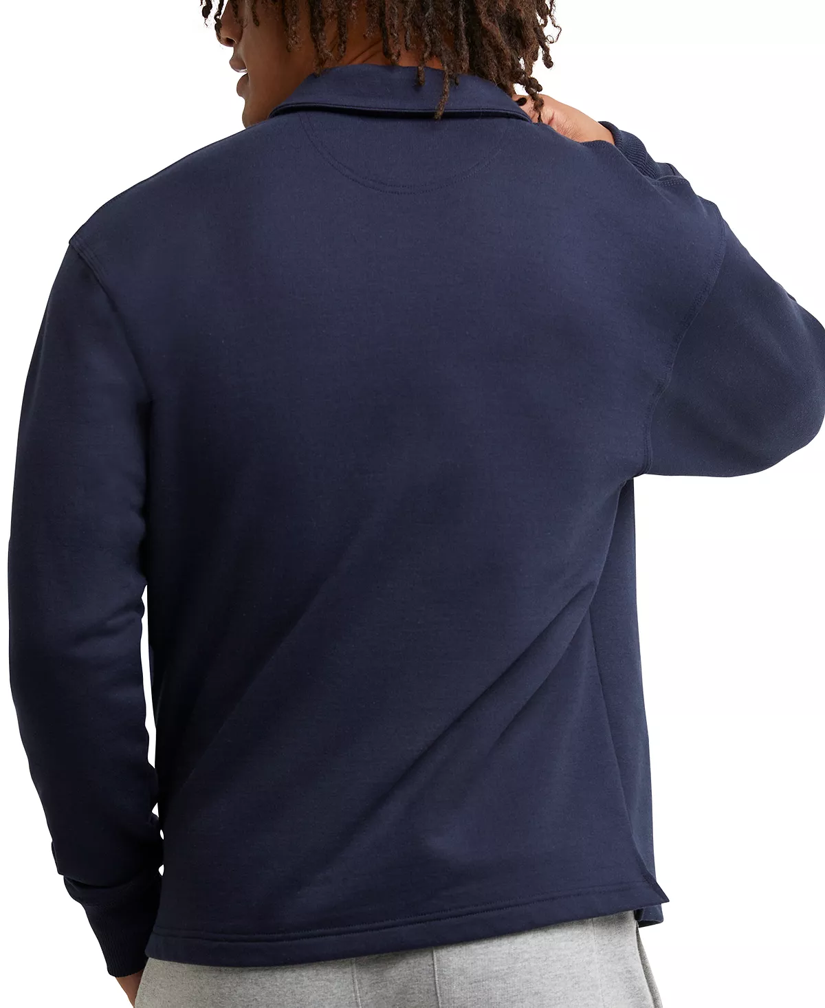 Champion Men's Powerblend Classic-Fit Long-Sleeve Rugby Shirt - Image 7