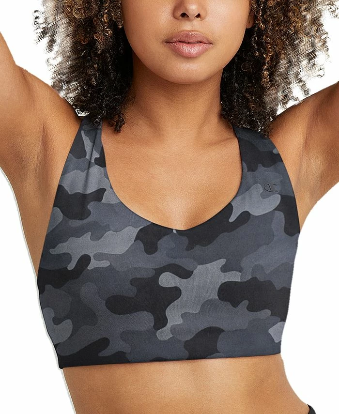 Champion Women's Soft Touch Camo Light-Support Sports Bra