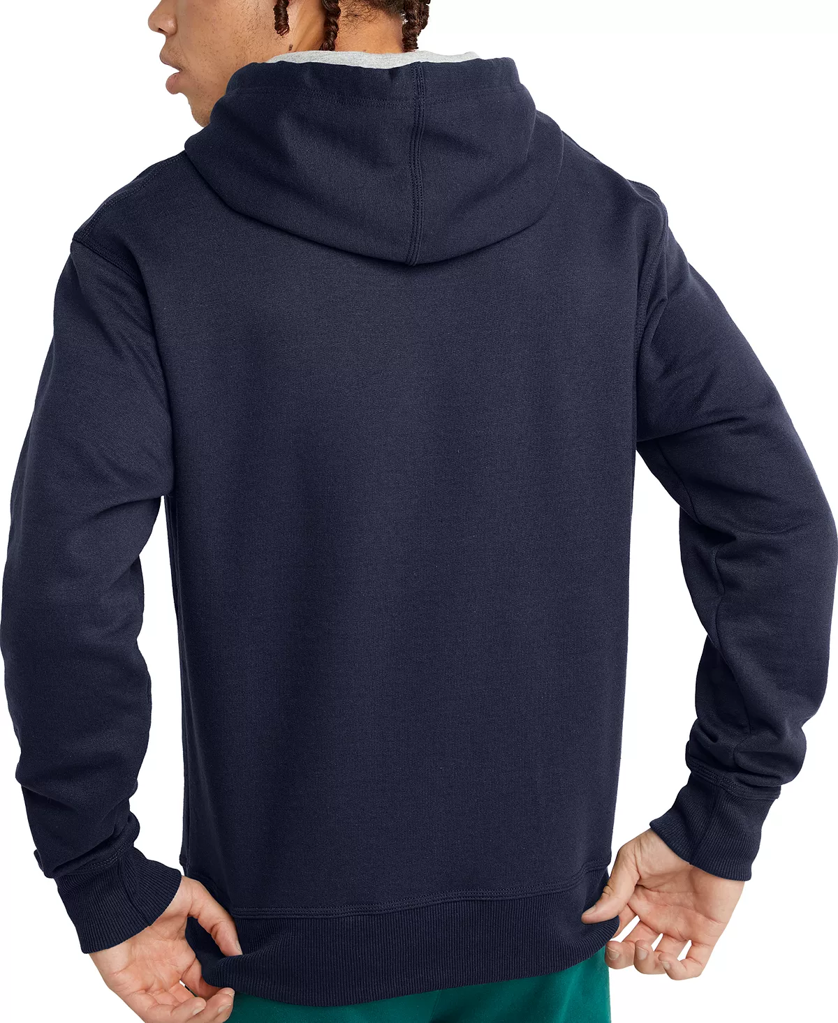 Champion Men's Powerblend Logo-Graphic Hoodie - Image 6
